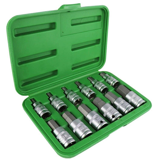 Set Kit chiavi a bussola 12 pz esagono 1/2" maschio bussole esagonali utensi