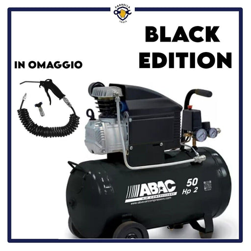 COMPRESSORE ARIA COMPRESSA DIRETTO ABAC SERIE BLACK LINE MONTECARLO 50 LITRI