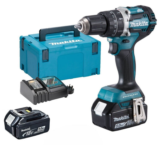 TRAPANO AVVITATORE MAKITA DHP484RTJ 18V 2 BATTERIE 5AH BRUSHLESS