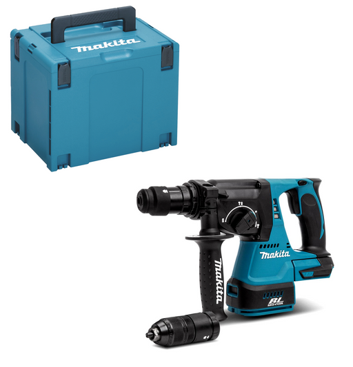 MAKITA TASSELLATORE A BATTERIA  DHR243ZJ IN VALIGETTA  18V CON DOPPIO MANDRINO